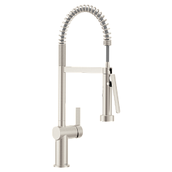 MOEN 7822SRS Cia One-Handle Pre-Rinse Spring Pulldown Kitchen Faucet - Spot Resist Stainless