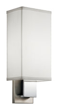 KICHLER 10438NCHLED 14.25" LED Wall Sconce Brushed Nickel & Polished Chrome