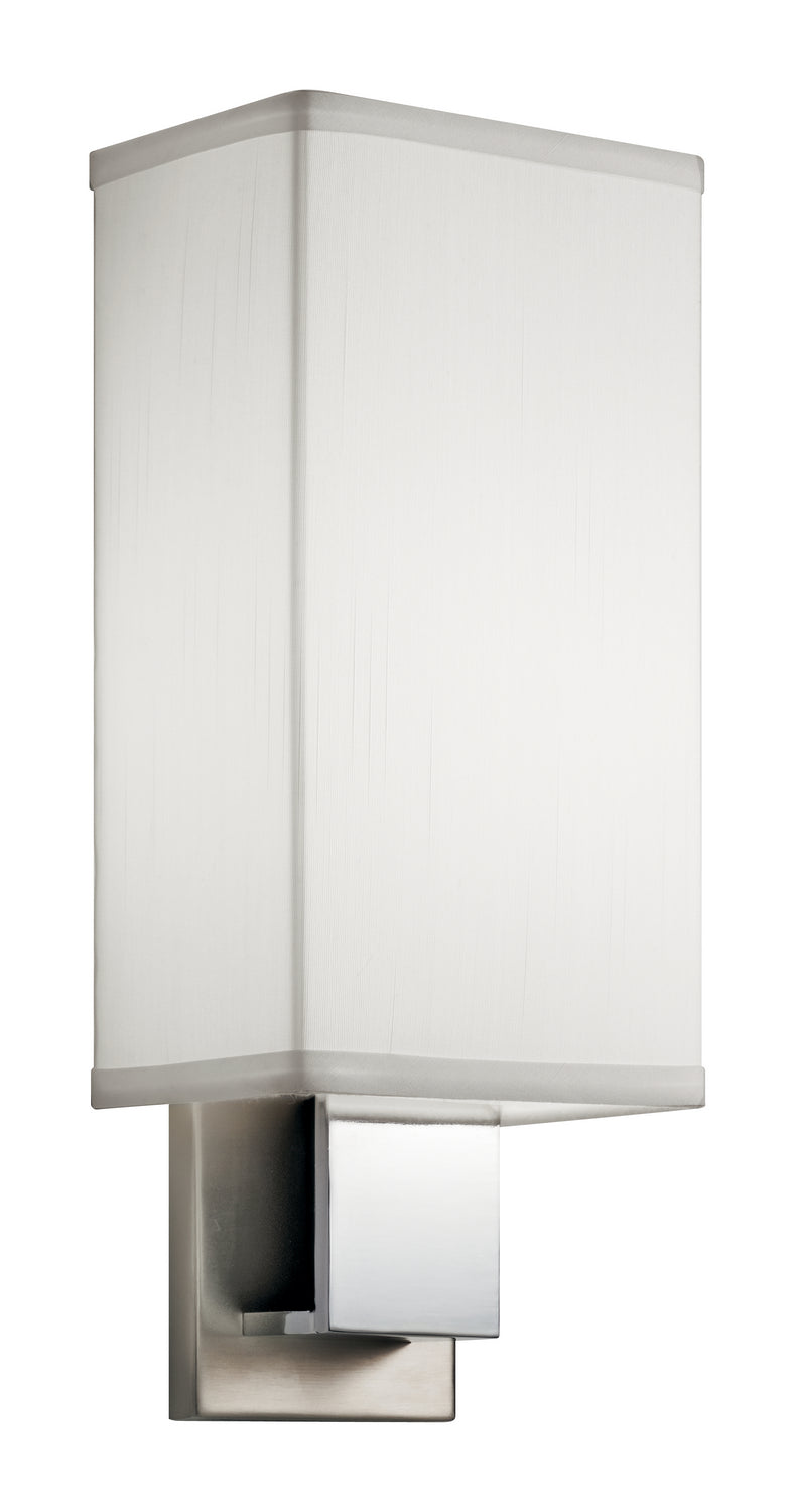 KICHLER 10438NCHLED 14.25" LED Wall Sconce Brushed Nickel & Polished Chrome