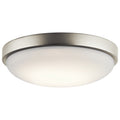 KICHLER 10763NILED Ceiling Space 11.5" Led Commercial Flush Mount With White Acrylic Diffuser In Brushed Nickel