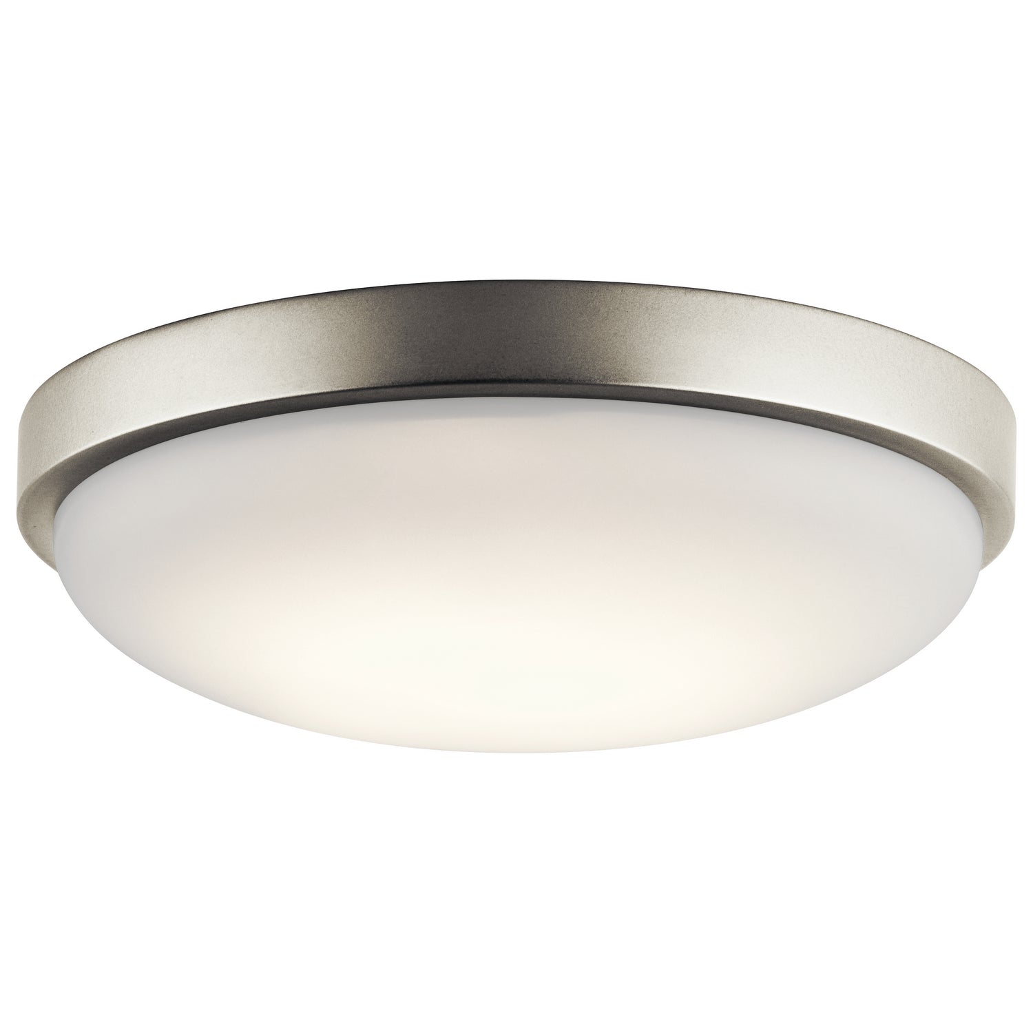 KICHLER 10763NILED Ceiling Space 11.5" Led Commercial Flush Mount With White Acrylic Diffuser In Brushed Nickel