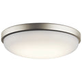 KICHLER 10764NILED Ceiling Space 14.5" Led Flush Mount Brushed Nickel