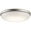 KICHLER 10765NILED Ceiling Space 17.75" Led Flush Mount Brushed Nickel