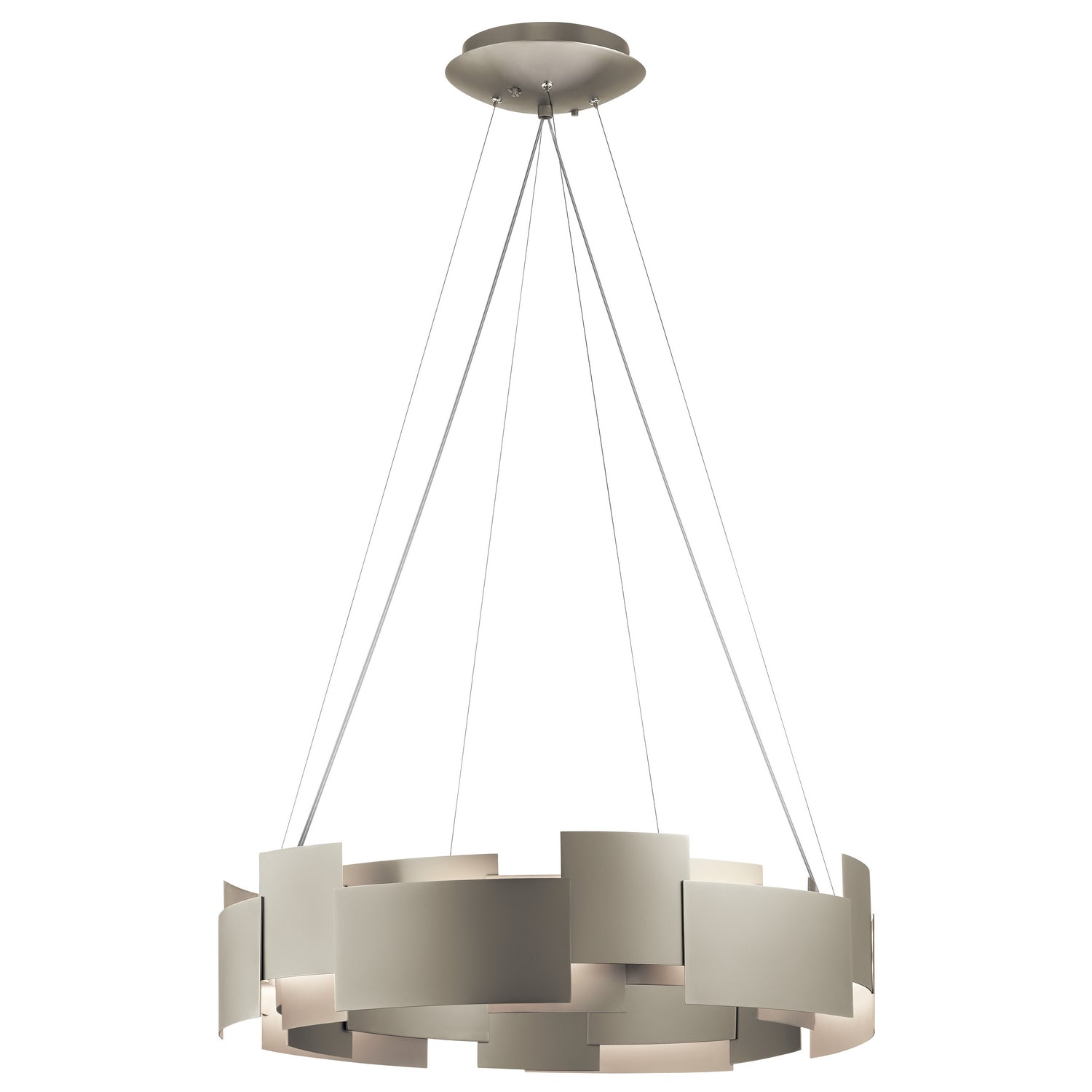 KICHLER 42992SNLED Moderne 6.75" Led Chandelier/Pendant In Satin Nickel