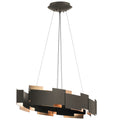 KICHLER 42993OZLED Moderne 16.25 Inch Led Oval Chandelier/Pendant In Olde Bronze
