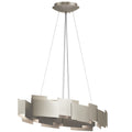 KICHLER 42993SNLED Moderne 16.25 Inch Led Oval Chandelier/Pendant In Satin Nickel