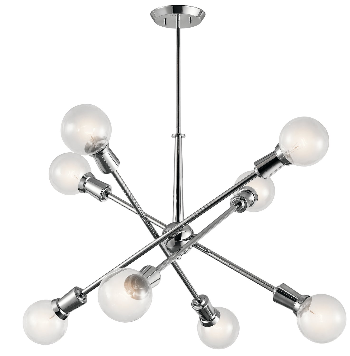 KICHLER 43118CH Armstrong 26" 8 Light Chandelier Chrome