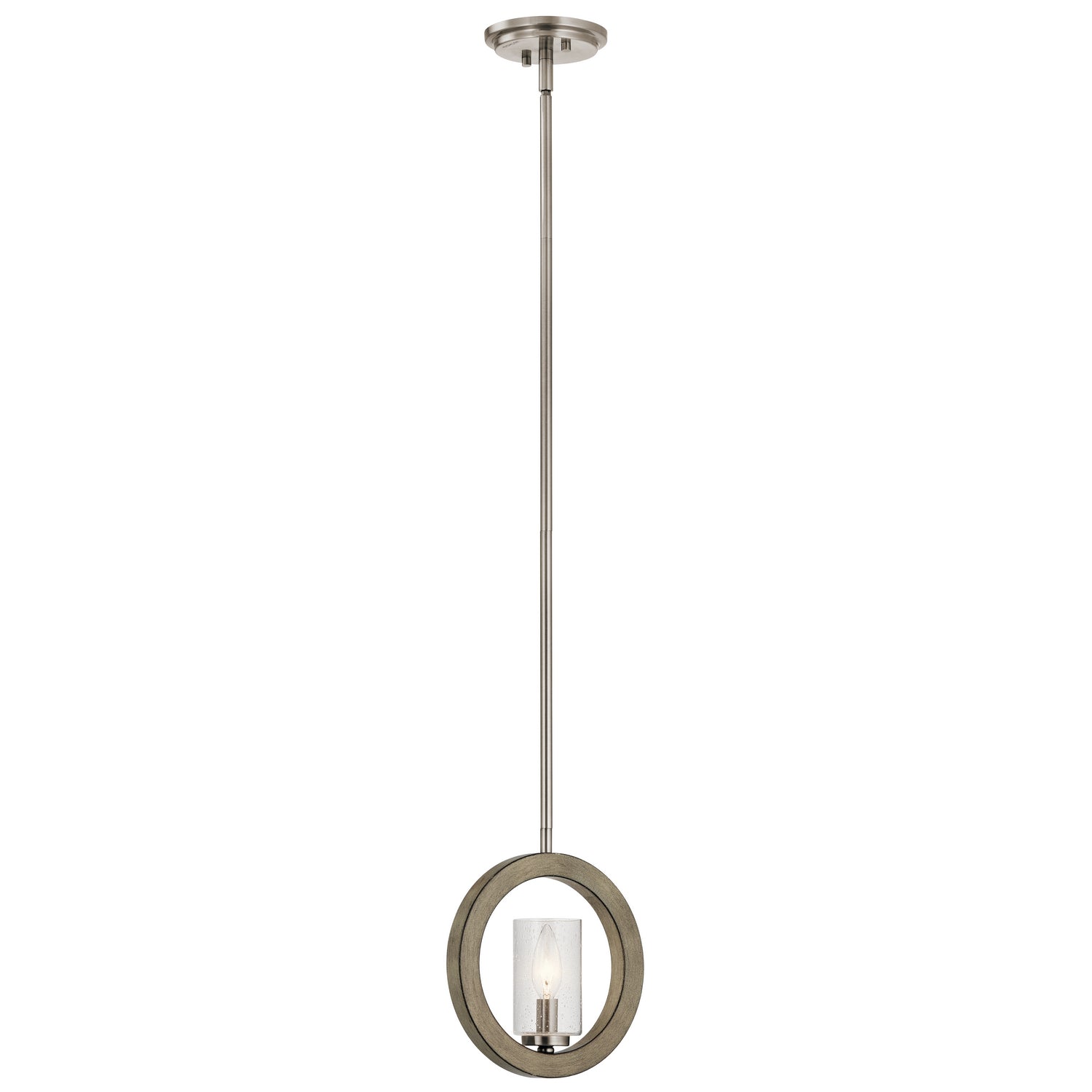 KICHLER 43189Dag Grand Bank One Light Mini Pendant/Wall Mount Distressed Antique Gray