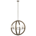 KICHLER 43190DAG Grand Bank Eight Light Chandelier Distressed Antique Gray