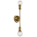 KICHLER 43195NBR Armstrong 5" Wall Sconce Natural Brass