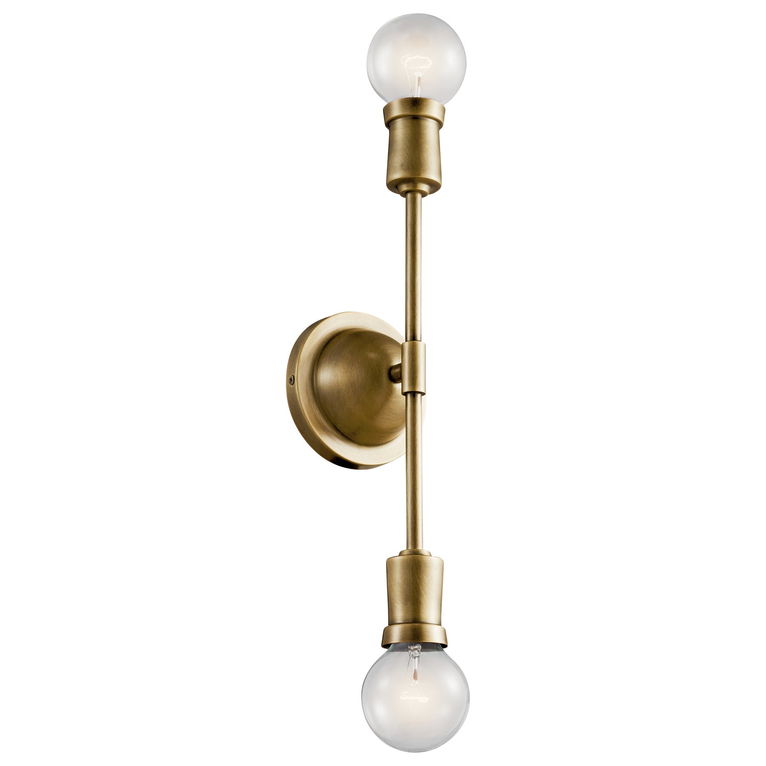 KICHLER 43195NBR Armstrong 5" Wall Sconce Natural Brass
