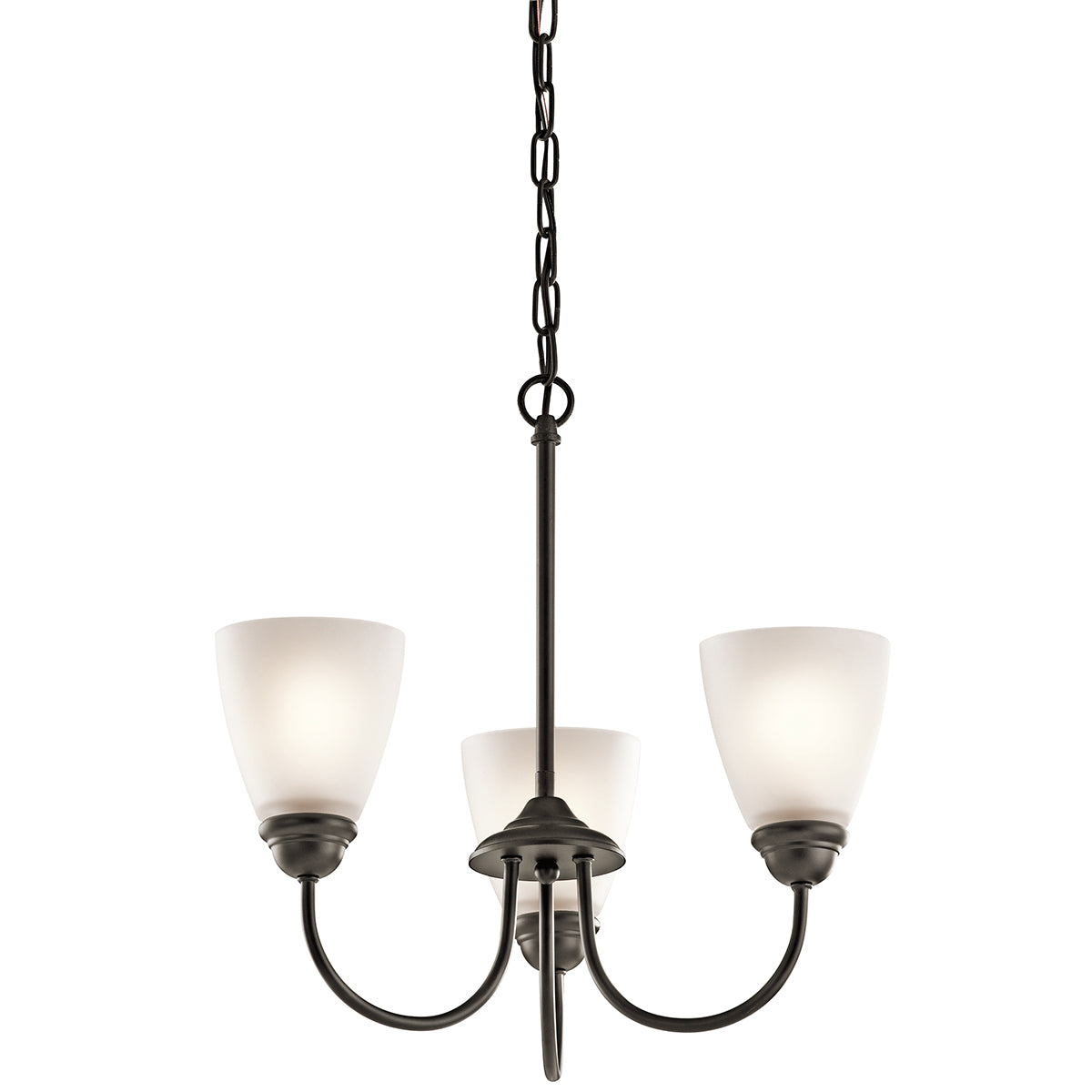 KICHLER 43637Ozl18 Jolie Led Mini Chandelier Olde Bronze
