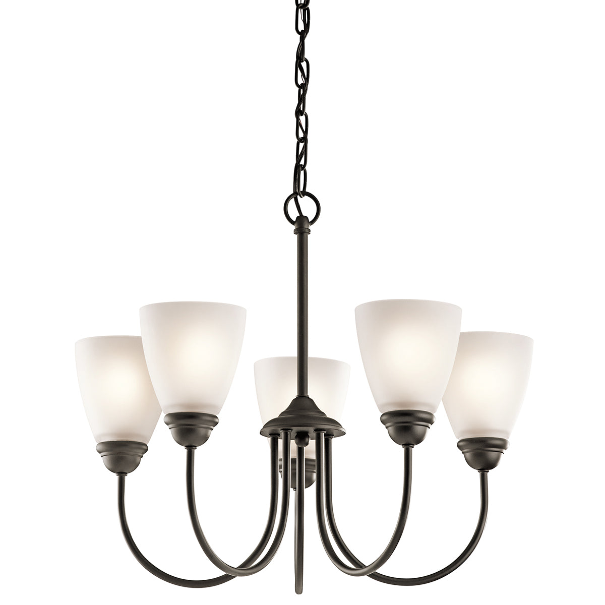 KICHLER 43638Ozl18 Jolie Led Chandelier Olde Bronze