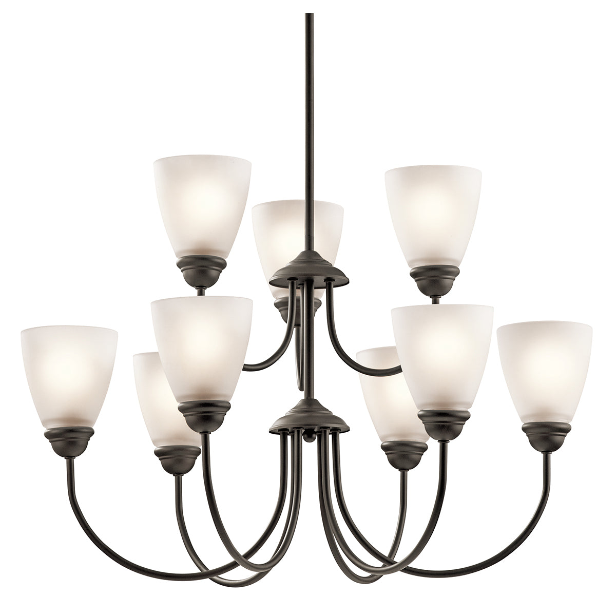 KICHLER 43639Ozl18 Jolie Led Chandelier Olde Bronze