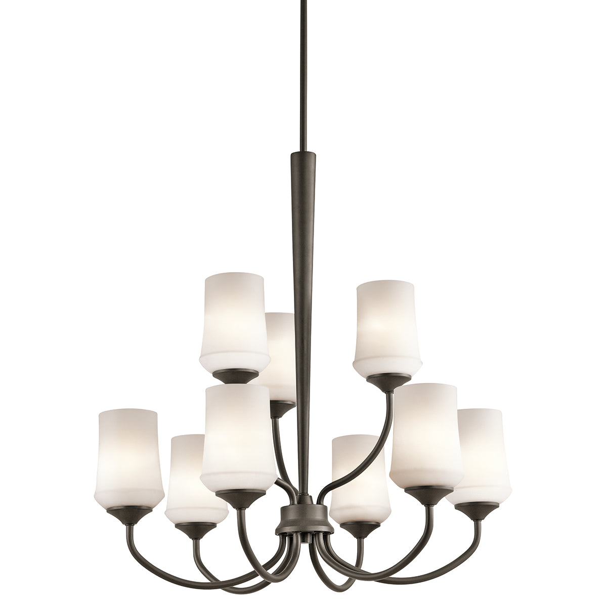KICHLER 43666Ozl18 Aubrey Led Chandelier Olde Bronze