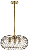 KICHLER 43958NBR Devin Three Light Pendant Natural Brass
