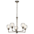 KICHLER 43993AP Niles Five Light Chandelier Antique Pewter