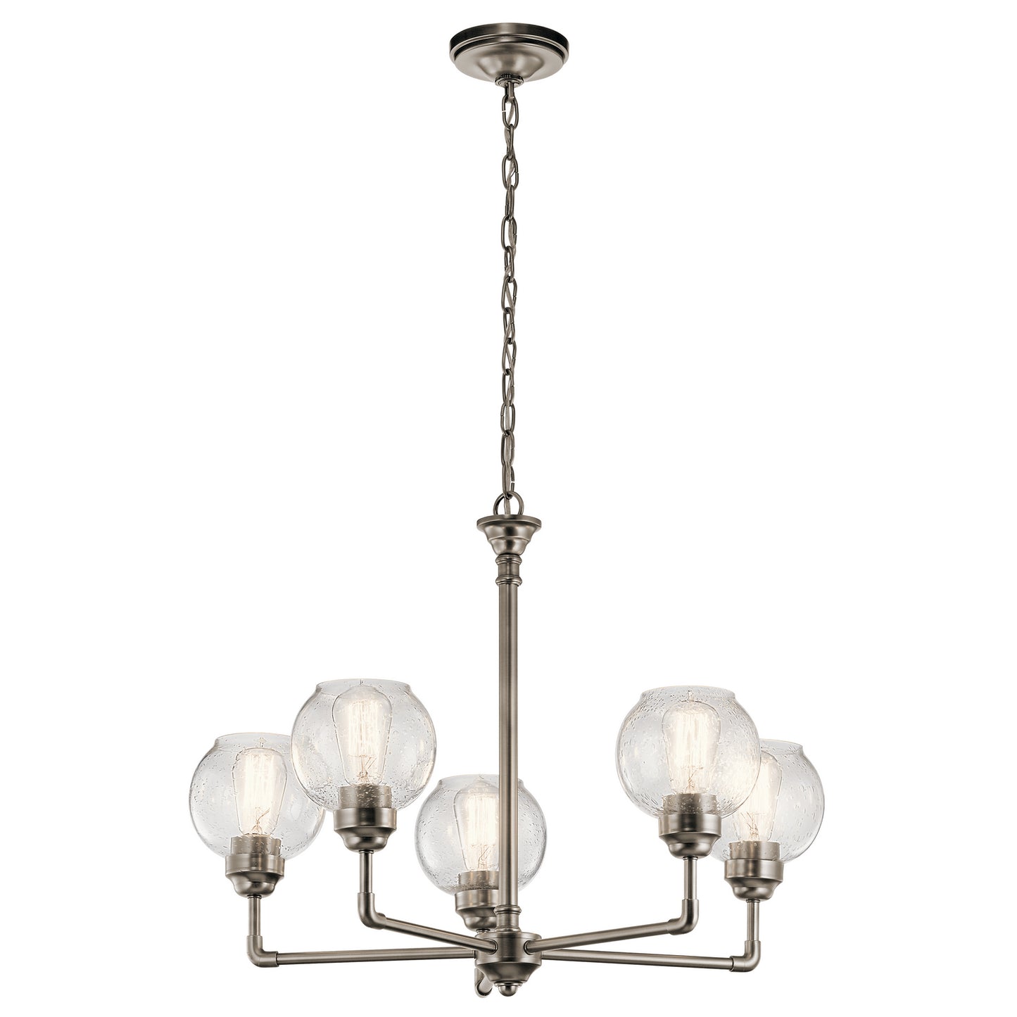 KICHLER 43993Ap Niles Five Light Chandelier Antique Pewter