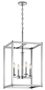 KICHLER 43998CH Crosby 31" 4 Light Foyer Pendant Chrome
