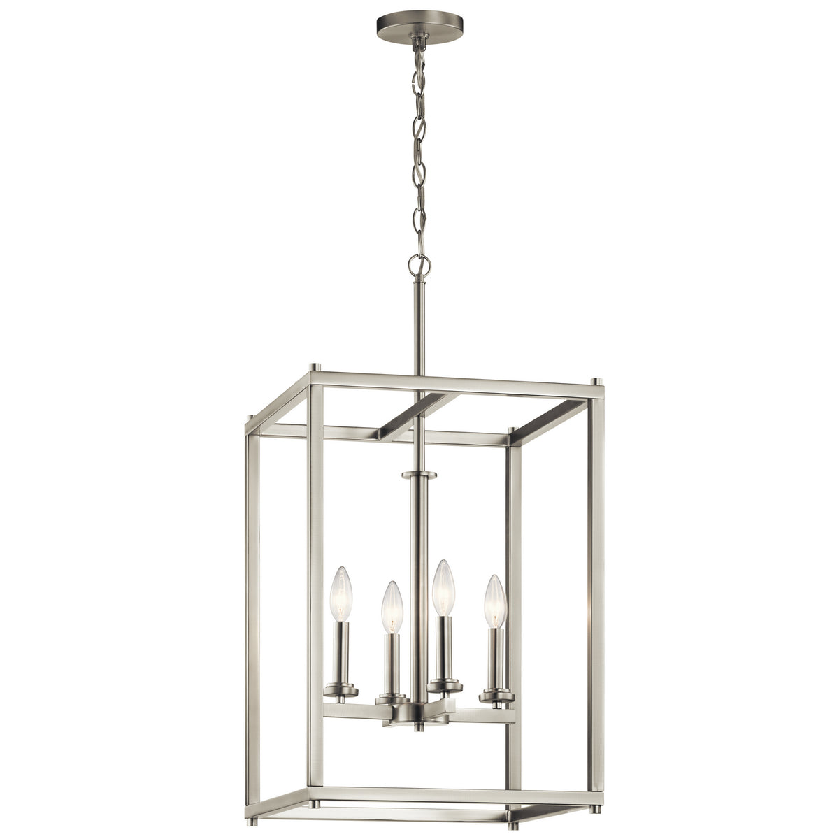 KICHLER 43998NI Crosby 31" 4 Light Foyer Pendant Brushed Nickel