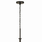KICHLER 43999OZ Crosby 22.25" 5 Light Chandelier Clear Glass Olde Bronze