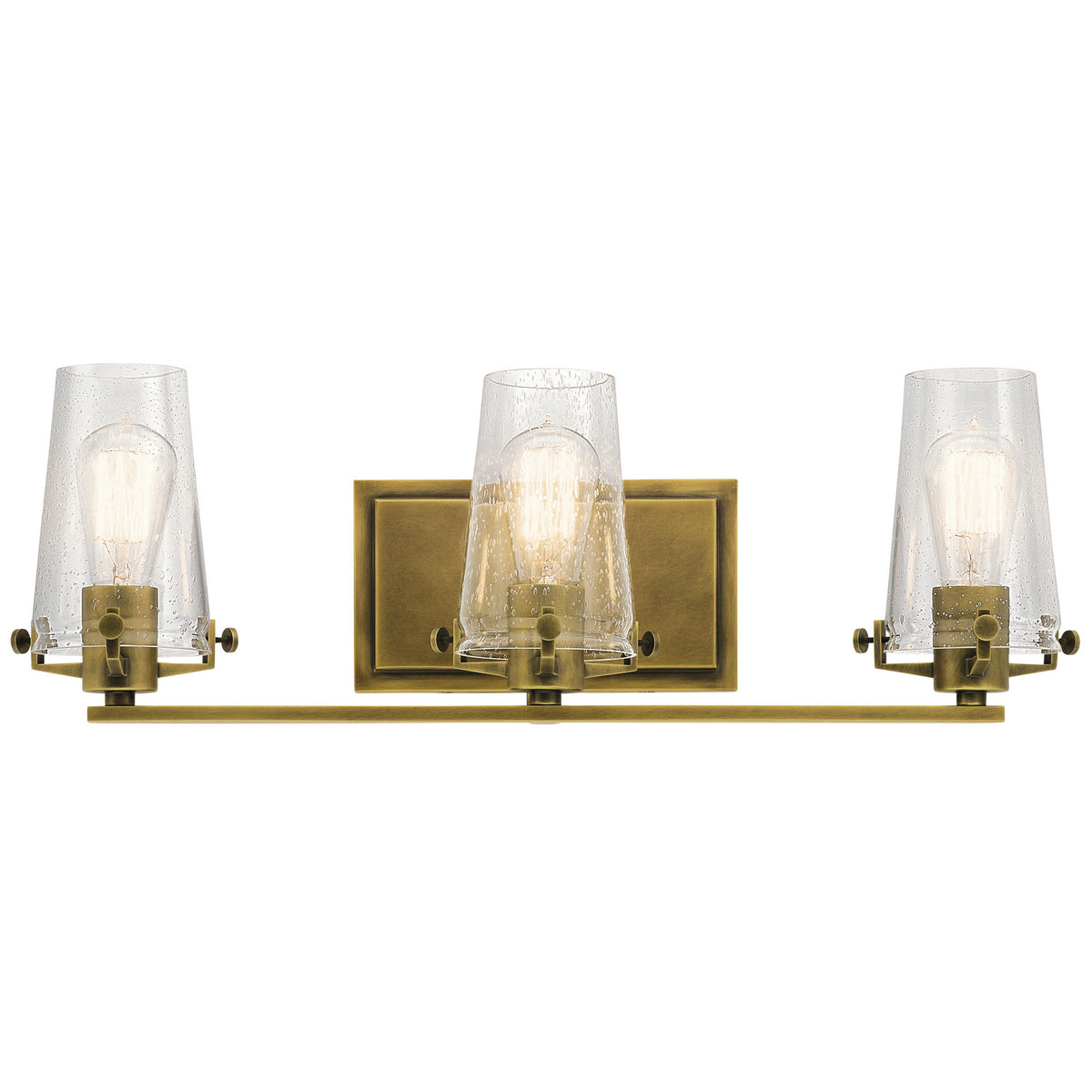KICHLER 45297NBR Alton 3 Light Vanity Light Natural Brass