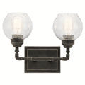 KICHLER 45591OZ Niles Two Light Bath Olde Bronze