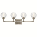 KICHLER 45593AP Niles 4 Light Vanity Light Antique Pewter