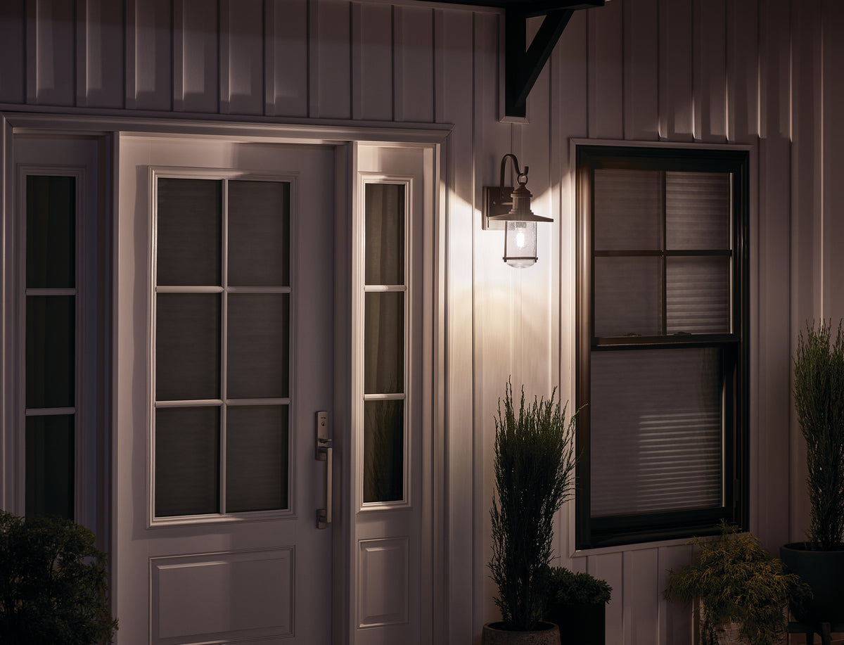 KICHLER 49194WZC Riverwood 19.5" 1 Light Wall Light Weathered Zinc