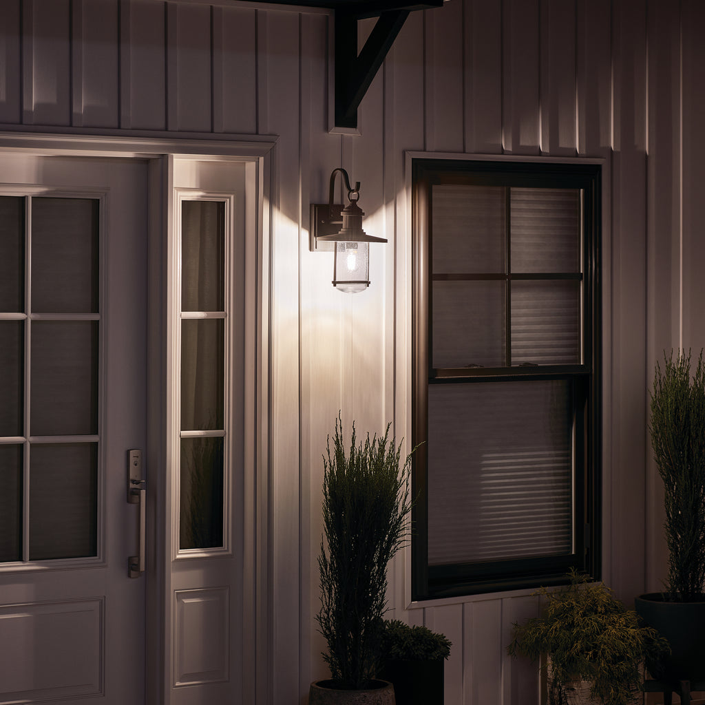 KICHLER 49194WZC Riverwood 19.5" 1 Light Wall Light Weathered Zinc