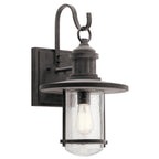 KICHLER 49194WZC Riverwood 19.5" 1 Light Wall Light Weathered Zinc
