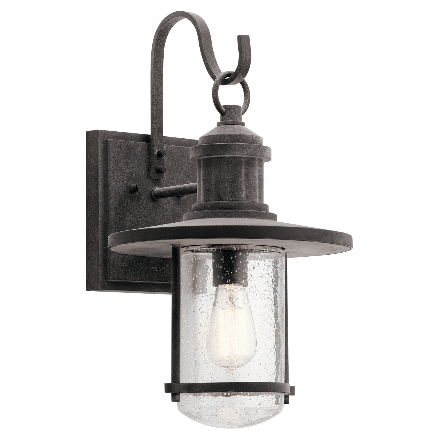 KICHLER 49194WZC Riverwood 19.5" 1 Light Wall Light Weathered Zinc