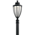 KICHLER 49756BKTLED Wakefield 1 Light LED Post Light Textured Black