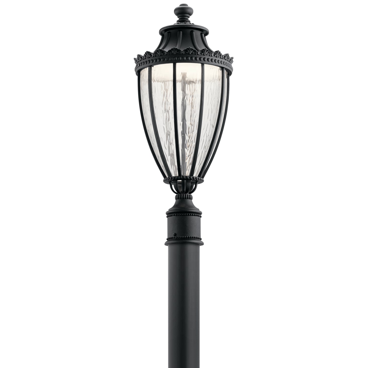 KICHLER 49756BKTLED Wakefield 1 Light LED Post Light Textured Black