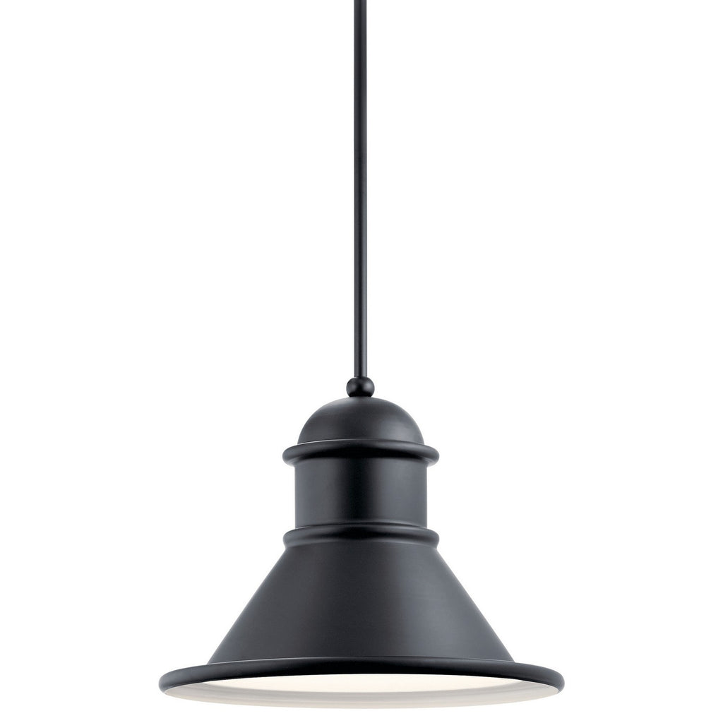 KICHLER 49777BK Northland 1 Light Pendant Black