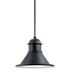 KICHLER 49777BK Northland 1 Light Pendant Black