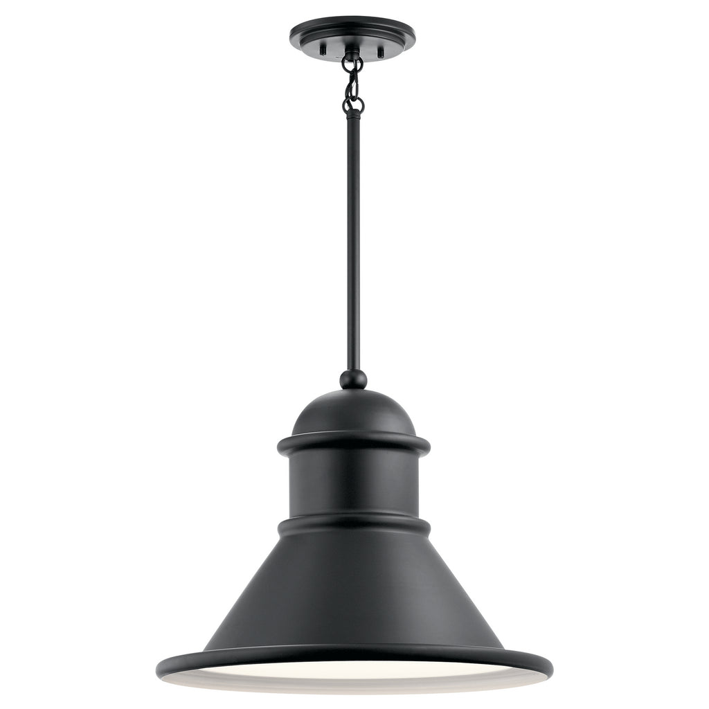 KICHLER 49777BK Northland 1 Light Pendant Black