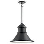 KICHLER 49777BK Northland 1 Light Pendant Black