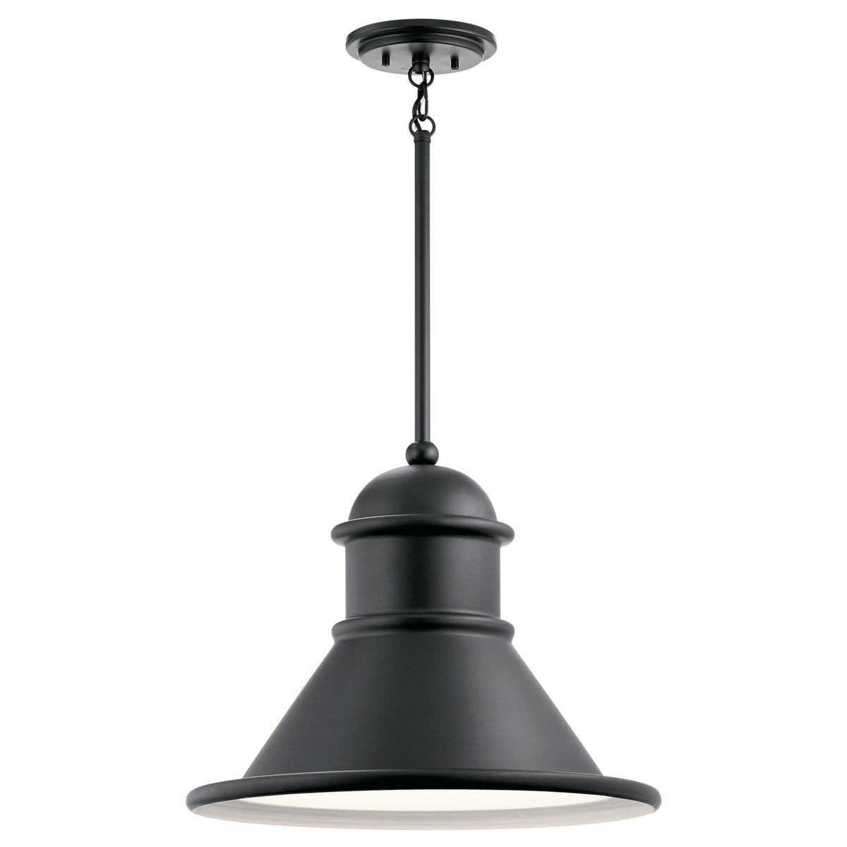 KICHLER 49777BK Northland 1 Light Pendant Black