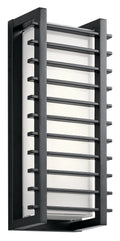 KICHLER 49785BKLED Rockbridge 16" LED Wall Light Black