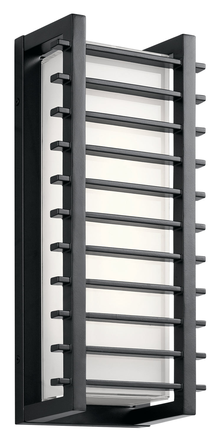 KICHLER 49785BKLED Rockbridge 16" LED Wall Light Black