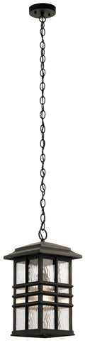 KICHLER 49833OZ Beacon Square 9.5" 1 Light Pendant Olde Bronze