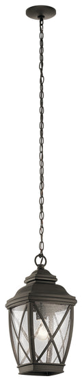 KICHLER 49844OZ Tangier 1 Light Pendant Olde Bronze