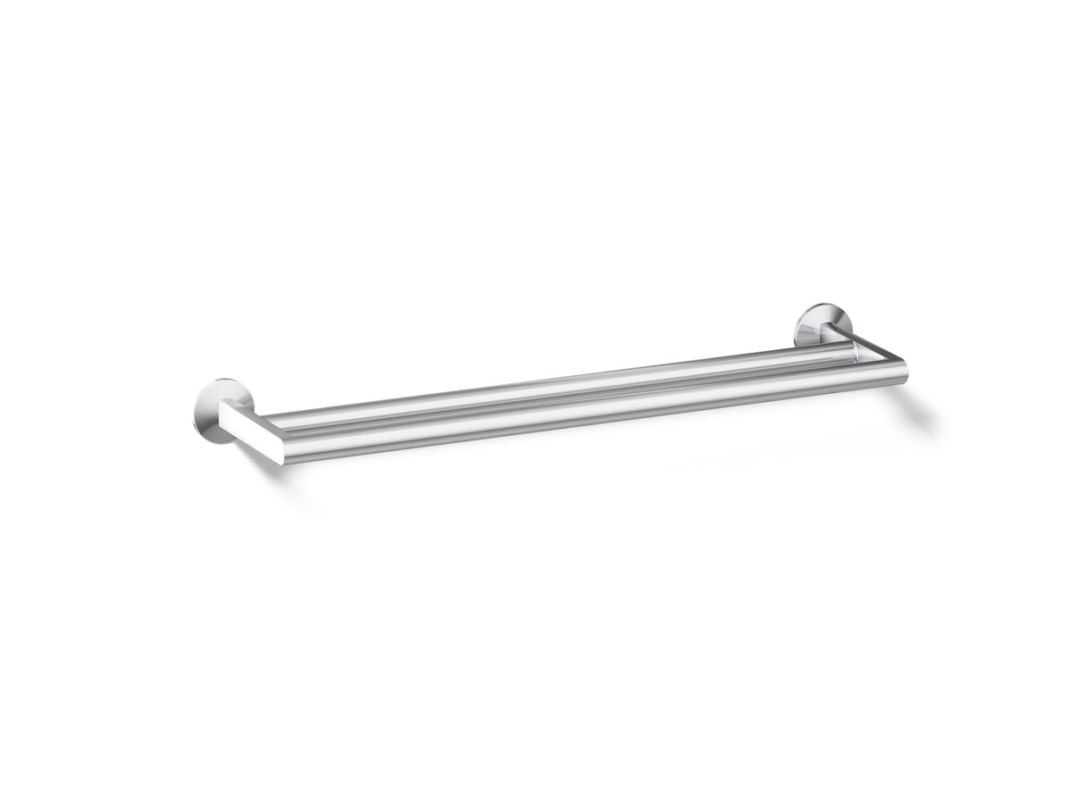 KOHLER K-78375-CP Components Double Towel Bar - Polished Chrome