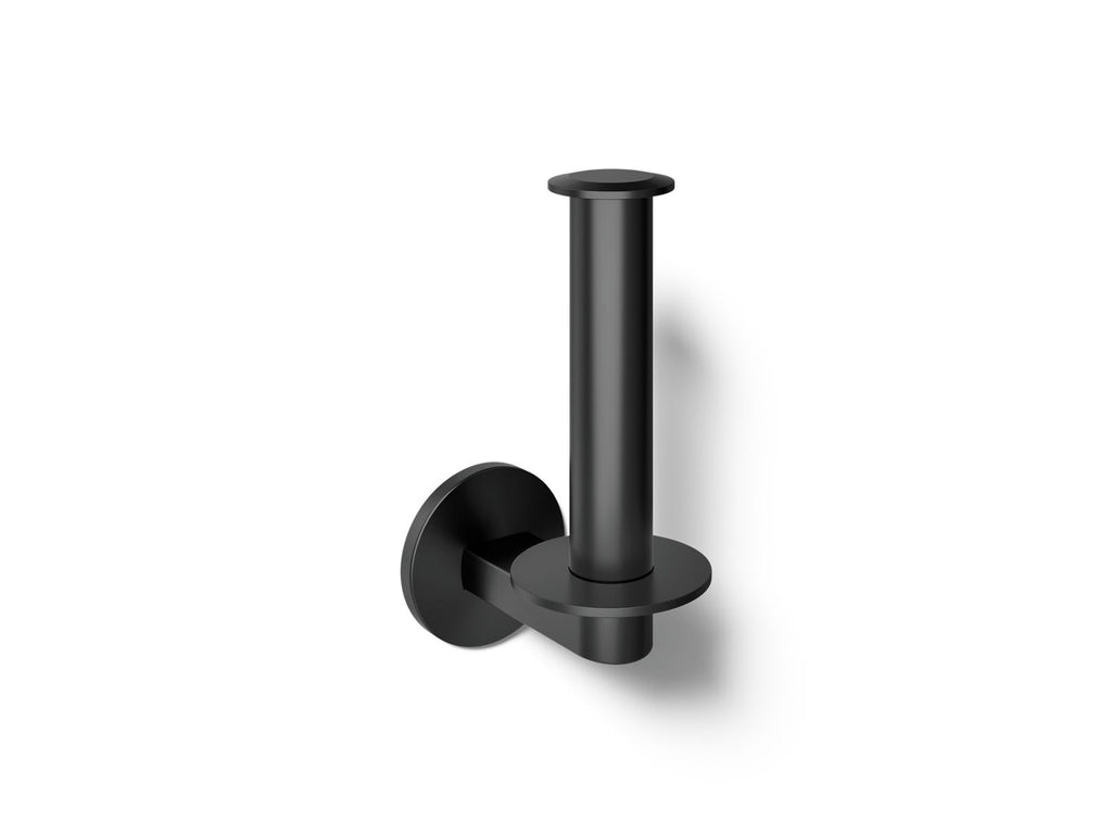 KOHLER K-78383-BL Components Vertical Toilet Paper Holder - Matte Black