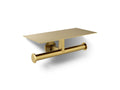 KOHLER K-78384-2MB Components Covered Double Toilet Paper Holder - Vibrant Brushed Moderne Brass