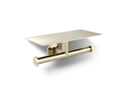 KOHLER K-78384-AF Components Covered double toilet paper holder - Vibrant French Gold