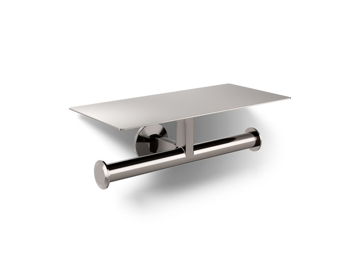 KOHLER K-78384-TT Components Covered Double Toilet Paper Holder - Vibrant Titanium