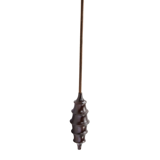 ELK SIGNATURE 784082 Chocolate Hand-Carved Cocoon Stalk