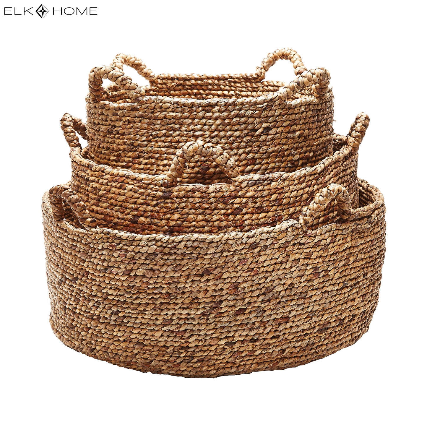 ELK SIGNATURE 784083 Natural Low Rise Basket - Set of 3